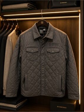 Stormtech Quilted Jacket Men’s Large Grey – Lightweight Insulated